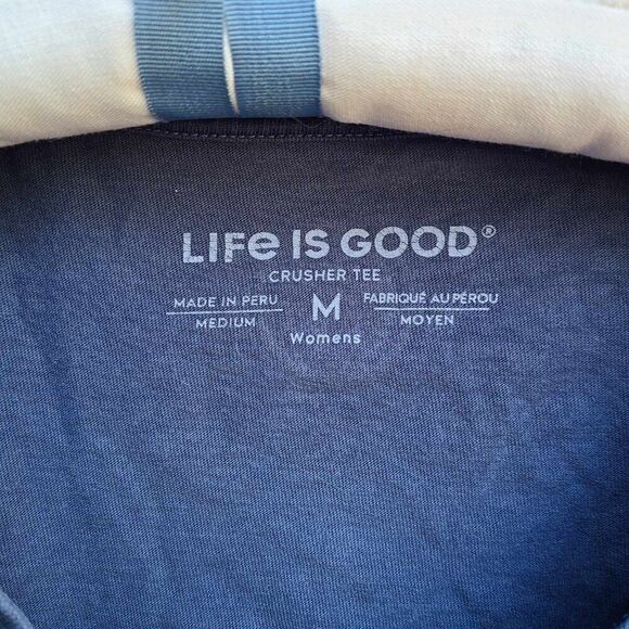 Life is Good "Believe There is Good" Navy Long Sleeve Tee size Medium - Picture 8 of 13